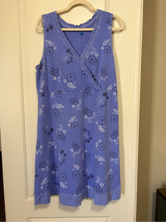 fresh produce Dresses & Skirts - 🍋🍑🍓fresh produce Periwinkle Purple Floral Empire Waist Midi Dress🍒🫐🍌